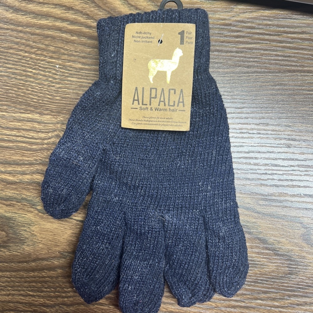 Alpaca‎ Blue Gloves, One Size, NWT